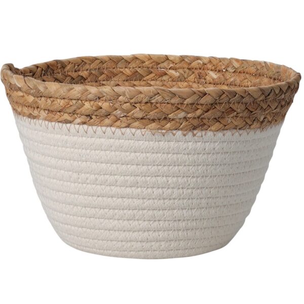 Aufbewahrungskorb 3-fach sortiert Ø 22 cm x 14 cm Natur