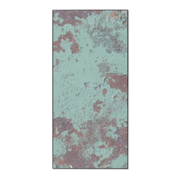 Banjado Magnettafel 37x78cm Magnetwand  Schwarz Aus Metall Magnetpinnwand Pinnwand Inkl. 4 Magnete Motiv Blaue Struktur
