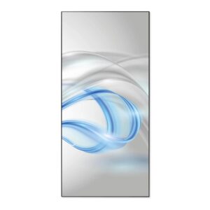 Banjado Magnettafel 37x78cm Magnetwand  Schwarz Aus Metall Magnetpinnwand Pinnwand Inkl. 4 Magnete Motiv Blauer Schleier