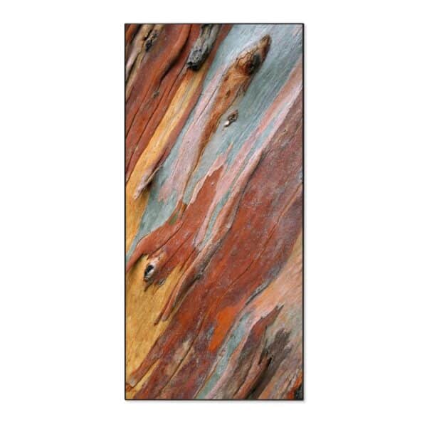 Banjado Magnettafel 37x78cm Magnetwand  Schwarz Aus Metall Magnetpinnwand Pinnwand Inkl. 4 Magnete Motiv Coloured Wood