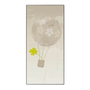 Banjado Magnettafel 37x78cm Magnetwand  Schwarz Aus Metall Magnetpinnwand Pinnwand Inkl. 4 Magnete Motiv Flüchtiges Glück