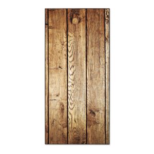 Banjado Magnettafel 37x78cm Magnetwand  Schwarz Aus Metall Magnetpinnwand Pinnwand Inkl. 4 Magnete Motiv Geöltes Holz