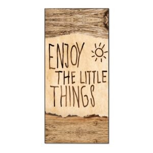 Banjado Magnettafel 37x78cm Magnetwand  Schwarz Aus Metall Magnetpinnwand Pinnwand Inkl. 4 Magnete Motiv Happy Day