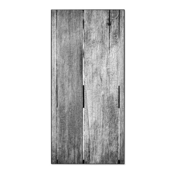 Banjado Magnettafel 37x78cm Magnetwand  Schwarz Aus Metall Magnetpinnwand Pinnwand Inkl. 4 Magnete Motiv Holz Monochrom