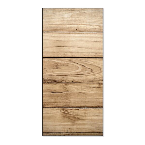 Banjado Magnettafel 37x78cm Magnetwand  Schwarz Aus Metall Magnetpinnwand Pinnwand Inkl. 4 Magnete Motiv Holzplanken