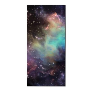 Banjado Magnettafel 37x78cm Magnetwand  Schwarz Aus Metall Magnetpinnwand Pinnwand Inkl. 4 Magnete Motiv Im Weltall 2