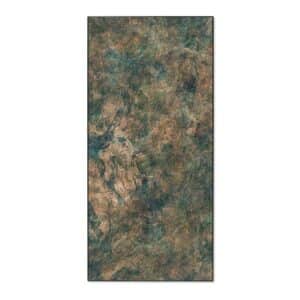Banjado Magnettafel 37x78cm Magnetwand  Schwarz Aus Metall Magnetpinnwand Pinnwand Inkl. 4 Magnete Motiv Kupfer Patina