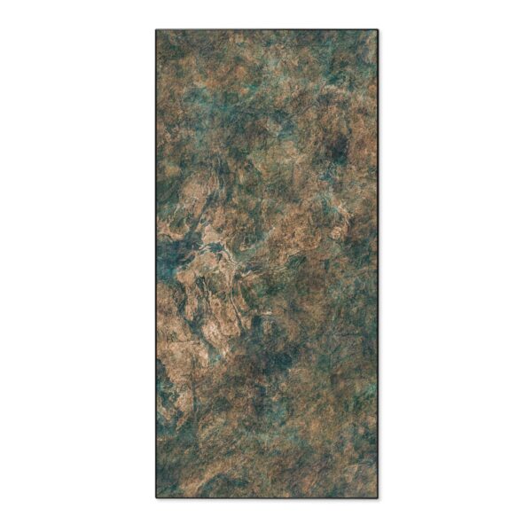Banjado Magnettafel 37x78cm Magnetwand  Schwarz Aus Metall Magnetpinnwand Pinnwand Inkl. 4 Magnete Motiv Kupfer Patina