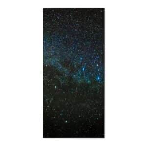 Banjado Magnettafel 37x78cm Magnetwand  Schwarz Aus Metall Magnetpinnwand Pinnwand Inkl. 4 Magnete Motiv Nachthimmel
