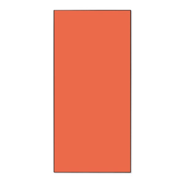 Banjado Magnettafel 37x78cm Magnetwand  Schwarz Aus Metall Magnetpinnwand Pinnwand Inkl. 4 Magnete Motiv Orange