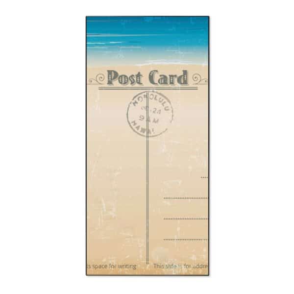 Banjado Magnettafel 37x78cm Magnetwand  Schwarz Aus Metall Magnetpinnwand Pinnwand Inkl. 4 Magnete Motiv Postkarte