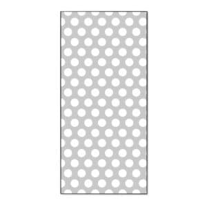 Banjado Magnettafel 37x78cm Magnetwand  Schwarz Aus Metall Magnetpinnwand Pinnwand Inkl. 4 Magnete Motiv Punkte Grau