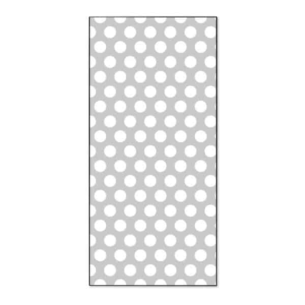 Banjado Magnettafel 37x78cm Magnetwand  Schwarz Aus Metall Magnetpinnwand Pinnwand Inkl. 4 Magnete Motiv Punkte Grau