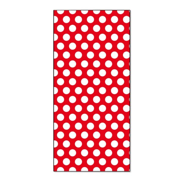 Banjado Magnettafel 37x78cm Magnetwand  Schwarz Aus Metall Magnetpinnwand Pinnwand Inkl. 4 Magnete Motiv Punkte Rot