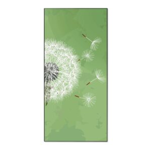 Banjado Magnettafel 37x78cm Magnetwand  Schwarz Aus Metall Magnetpinnwand Pinnwand Inkl. 4 Magnete Motiv Pusteblume 3