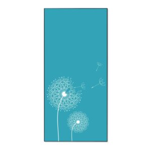 Banjado Magnettafel 37x78cm Magnetwand  Schwarz Aus Metall Magnetpinnwand Pinnwand Inkl. 4 Magnete Motiv Pusteblume 4