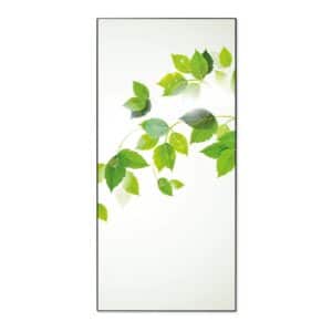 Banjado Magnettafel 37x78cm Magnetwand  Schwarz Aus Metall Magnetpinnwand Pinnwand Inkl. 4 Magnete Motiv Ranke Gelb Weiß