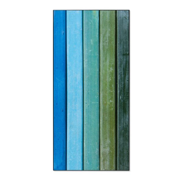 Banjado Magnettafel 37x78cm Magnetwand  Schwarz Aus Metall Magnetpinnwand Pinnwand Inkl. 4 Magnete Motiv Regenbogenfarben