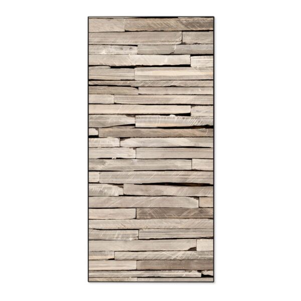 Banjado Magnettafel 37x78cm Magnetwand  Schwarz Aus Metall Magnetpinnwand Pinnwand Inkl. 4 Magnete Motiv Steinplatten