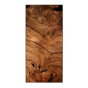 Banjado Magnettafel 37x78cm Magnetwand  Schwarz Aus Metall Magnetpinnwand Pinnwand Inkl. 4 Magnete Motiv Trockenes Holz