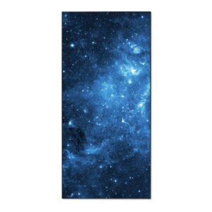 Banjado Magnettafel 37x78cm Magnetwand  Schwarz Aus Metall Magnetpinnwand Pinnwand Inkl. 4 Magnete Motiv Universum