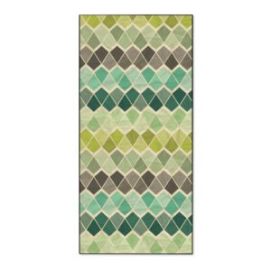 Banjado Magnettafel 37x78cm Magnetwand  Schwarz Aus Metall Magnetpinnwand Pinnwand Inkl. 4 Magnete Motiv Vier Farben Grün