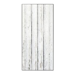 Banjado Magnettafel 37x78cm Magnetwand  Schwarz Aus Metall Magnetpinnwand Pinnwand Inkl. 4 Magnete Motiv Weißer Bretterzaun