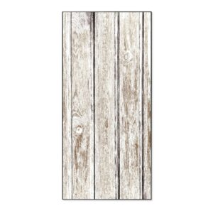 Banjado Magnettafel 37x78cm Magnetwand  Schwarz Aus Metall Magnetpinnwand Pinnwand Inkl. 4 Magnete Motiv Weißes Holz