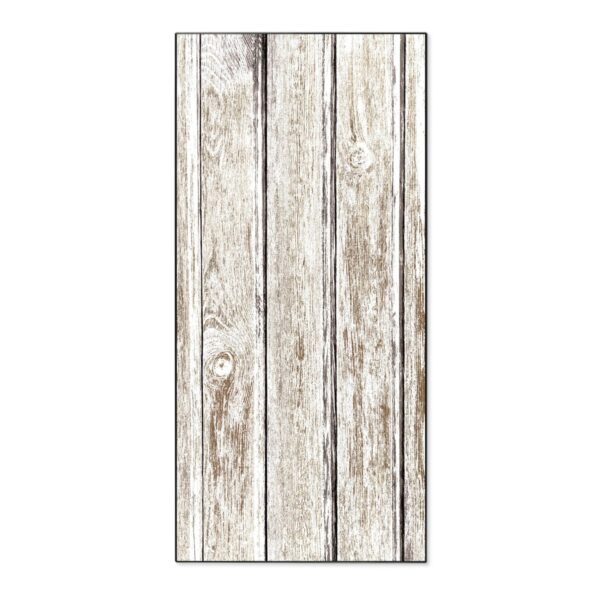 Banjado Magnettafel 37x78cm Magnetwand  Schwarz Aus Metall Magnetpinnwand Pinnwand Inkl. 4 Magnete Motiv Weißes Holz