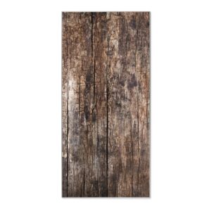 Banjado Magnettafel 37x78cm Magnetwand  Silber Aus Metall Magnetpinnwand Pinnwand Inkl. 4 Magnete Motiv Altes Holz