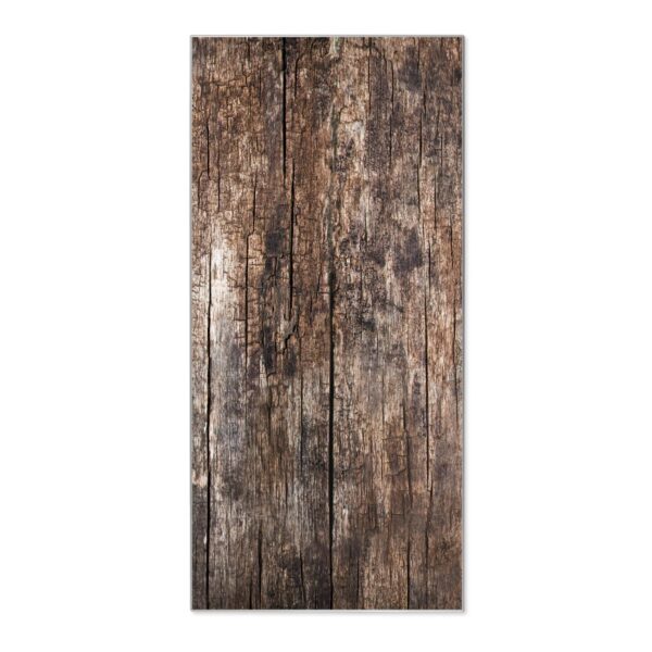 Banjado Magnettafel 37x78cm Magnetwand  Silber Aus Metall Magnetpinnwand Pinnwand Inkl. 4 Magnete Motiv Altes Holz