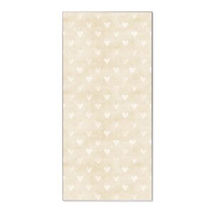 Banjado Magnettafel 37x78cm Magnetwand  Silber Aus Metall Magnetpinnwand Pinnwand Inkl. 4 Magnete Motiv Beige Herzen