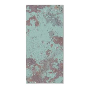 Banjado Magnettafel 37x78cm Magnetwand  Silber Aus Metall Magnetpinnwand Pinnwand Inkl. 4 Magnete Motiv Blaue Struktur