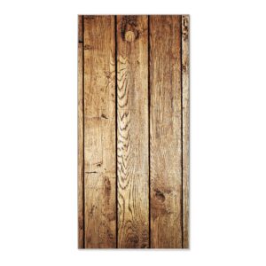 Banjado Magnettafel 37x78cm Magnetwand  Silber Aus Metall Magnetpinnwand Pinnwand Inkl. 4 Magnete Motiv Geöltes Holz