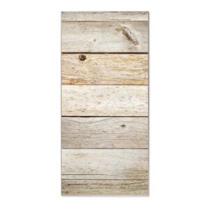 Banjado Magnettafel 37x78cm Magnetwand  Silber Aus Metall Magnetpinnwand Pinnwand Inkl. 4 Magnete Motiv Graues Holz