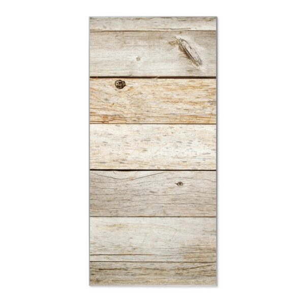 Banjado Magnettafel 37x78cm Magnetwand  Silber Aus Metall Magnetpinnwand Pinnwand Inkl. 4 Magnete Motiv Graues Holz