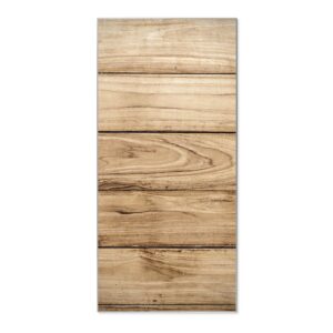 Banjado Magnettafel 37x78cm Magnetwand  Silber Aus Metall Magnetpinnwand Pinnwand Inkl. 4 Magnete Motiv Holzplanken