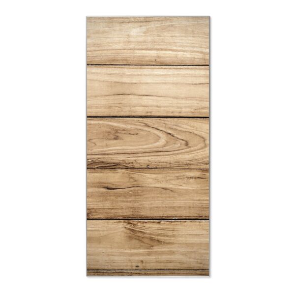 Banjado Magnettafel 37x78cm Magnetwand  Silber Aus Metall Magnetpinnwand Pinnwand Inkl. 4 Magnete Motiv Holzplanken