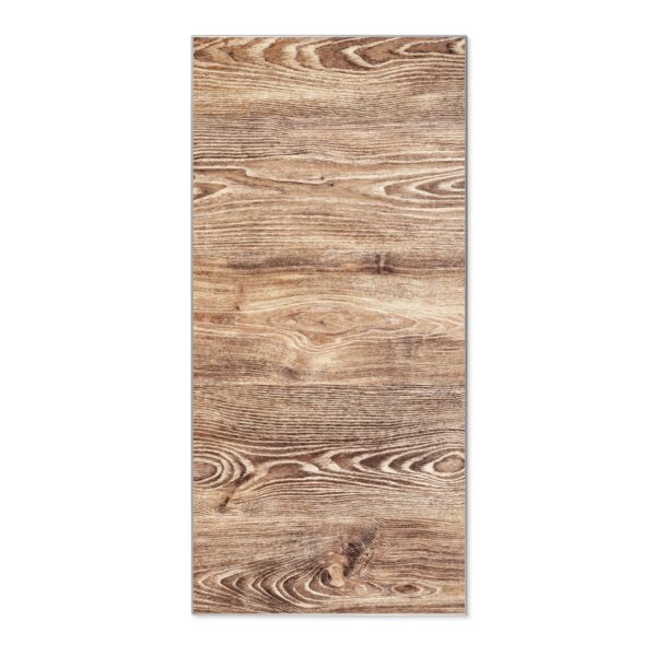 Banjado Magnettafel 37x78cm Magnetwand  Silber Aus Metall Magnetpinnwand Pinnwand Inkl. 4 Magnete Motiv Maserung