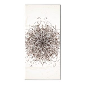 Banjado Magnettafel 37x78cm Magnetwand  Silber Aus Metall Magnetpinnwand Pinnwand Inkl. 4 Magnete Motiv Mehendi