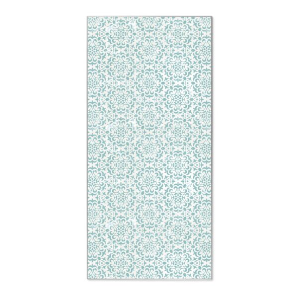 Banjado Magnettafel 37x78cm Magnetwand  Silber Aus Metall Magnetpinnwand Pinnwand Inkl. 4 Magnete Motiv Muster Getupft Blau