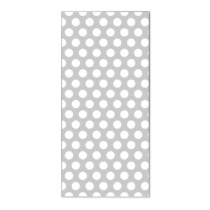 Banjado Magnettafel 37x78cm Magnetwand  Silber Aus Metall Magnetpinnwand Pinnwand Inkl. 4 Magnete Motiv Punkte Grau