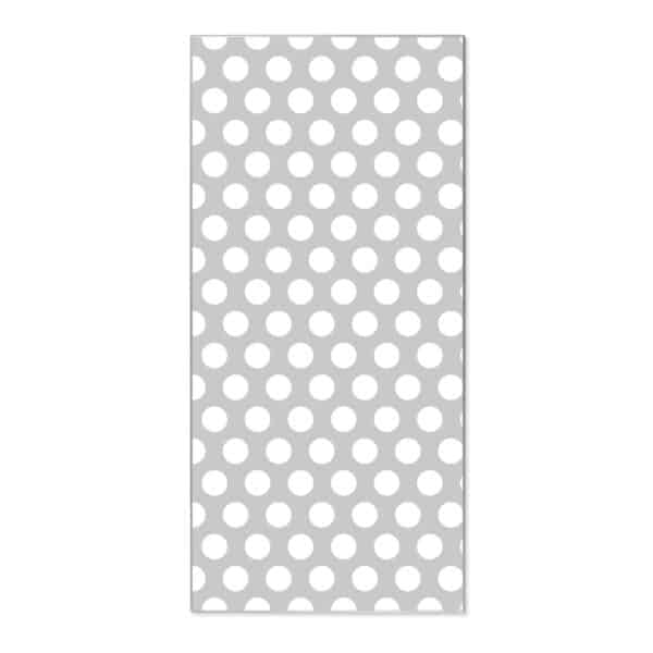 Banjado Magnettafel 37x78cm Magnetwand  Silber Aus Metall Magnetpinnwand Pinnwand Inkl. 4 Magnete Motiv Punkte Grau