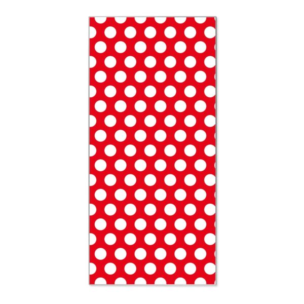 Banjado Magnettafel 37x78cm Magnetwand  Silber Aus Metall Magnetpinnwand Pinnwand Inkl. 4 Magnete Motiv Punkte Rot