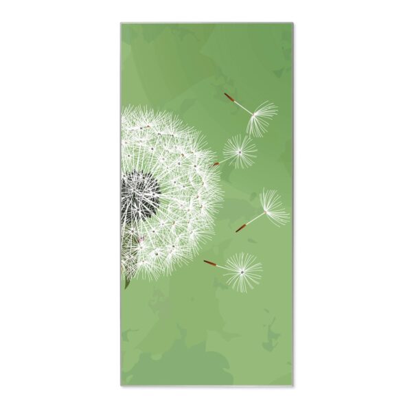Banjado Magnettafel 37x78cm Magnetwand  Silber Aus Metall Magnetpinnwand Pinnwand Inkl. 4 Magnete Motiv Pusteblume 3