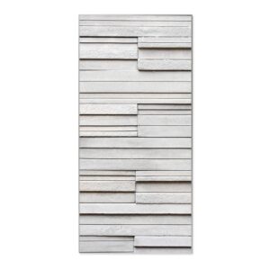 Banjado Magnettafel 37x78cm Magnetwand  Silber Aus Metall Magnetpinnwand Pinnwand Inkl. 4 Magnete Motiv Relief