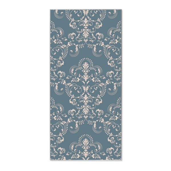 Banjado Magnettafel 37x78cm Magnetwand  Silber Aus Metall Magnetpinnwand Pinnwand Inkl. 4 Magnete Motiv Royal Creme Blau