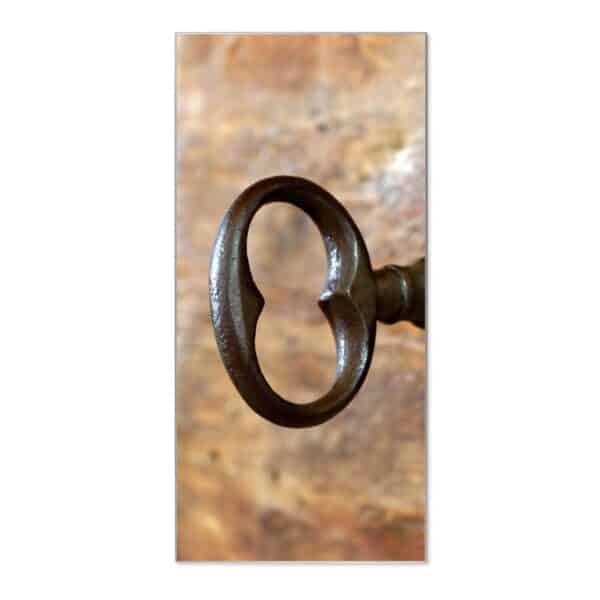Banjado Magnettafel 37x78cm Magnetwand  Silber Aus Metall Magnetpinnwand Pinnwand Inkl. 4 Magnete Motiv Schlüssel