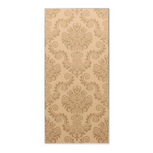 Banjado Magnettafel 37x78cm Magnetwand  Silber Aus Metall Magnetpinnwand Pinnwand Inkl. 4 Magnete Motiv Tapete Beige