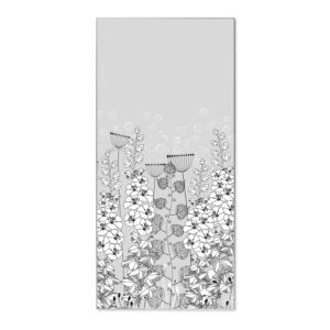 Banjado Magnettafel 37x78cm Magnetwand  Silber Aus Metall Magnetpinnwand Pinnwand Inkl. 4 Magnete Motiv Wegesrand
